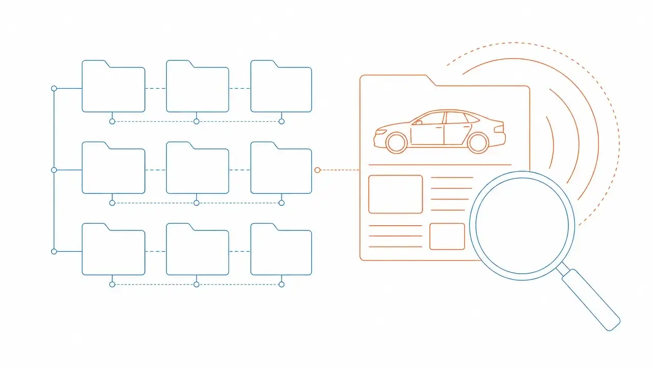 Illustratie van 2Drive, centraal beheer van je voertuigdossiers